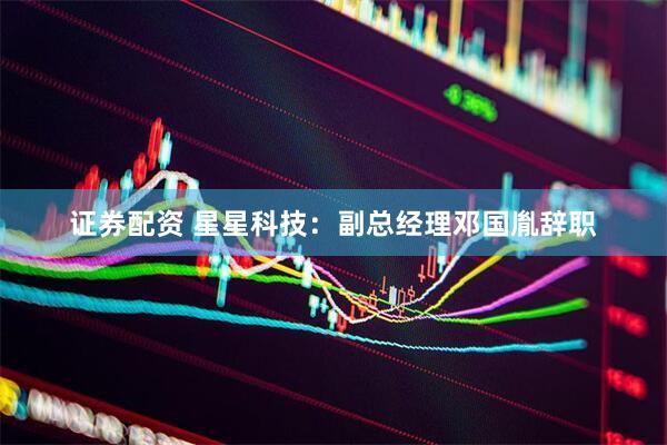 证券配资 星星科技：副总经理邓国胤辞职