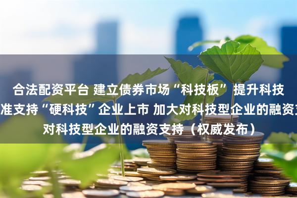 合法配资平台 建立债券市场“科技板” 提升科技贷款投放强度 精准支持“硬科技”企业上市 加大对科技型企业的融资支持（权威发布）