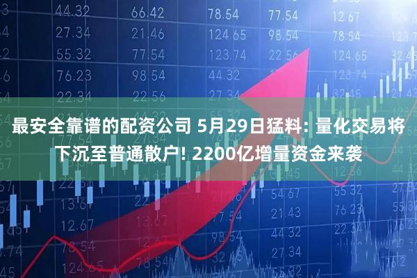最安全靠谱的配资公司 5月29日猛料: 量化交易将下沉至普通散户! 2200亿增量资金来袭